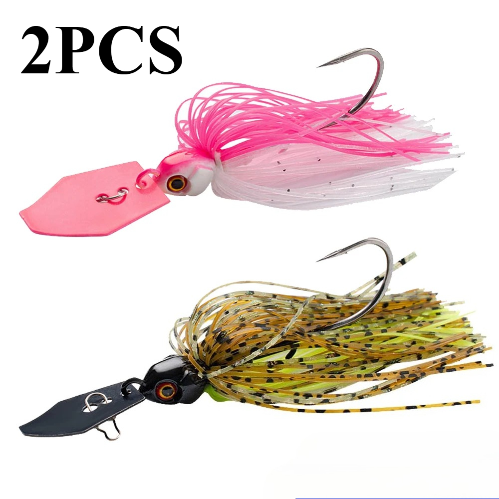 Fishing Hook Weedless - 2개입 스피너베이트 7g/9g/12g/14g/21g 낚시 루어 키트