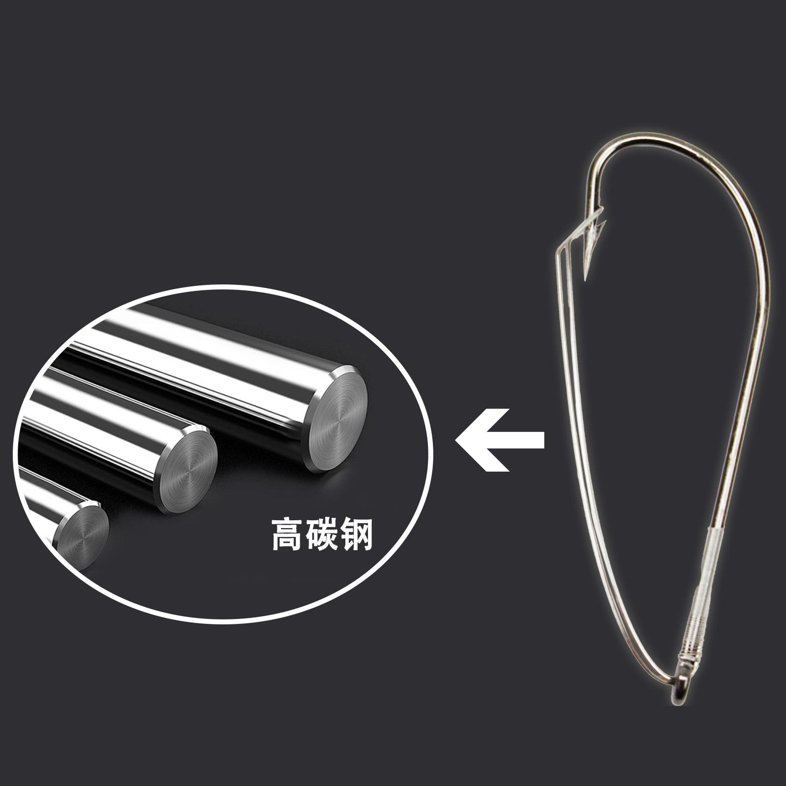 Fishing Hook Weedless - 배스용 잡초 없는 낚시 바늘, 탄소강