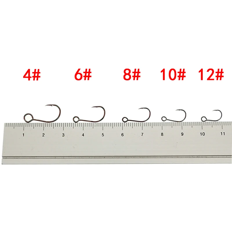 12 개/몫 크기 4 # -12 #   낚시 미끼 교체 - Fishing Hook Assortment 리뷰 및 가격