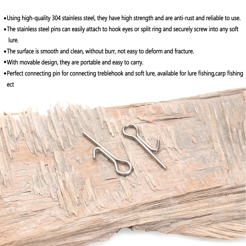 50/100개 낚시 미끼 스파이크 훅 연결 핀 바늘 고 - Fishing Hook Stainless Steel 리뷰 및 가격