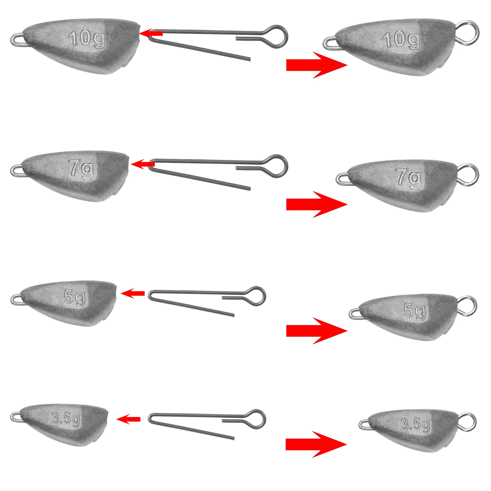 SAMOLLA 5pcs 지그 헤드 낚시 무게, 크랭크  - Fishing Hook Jig 리뷰 및 가격