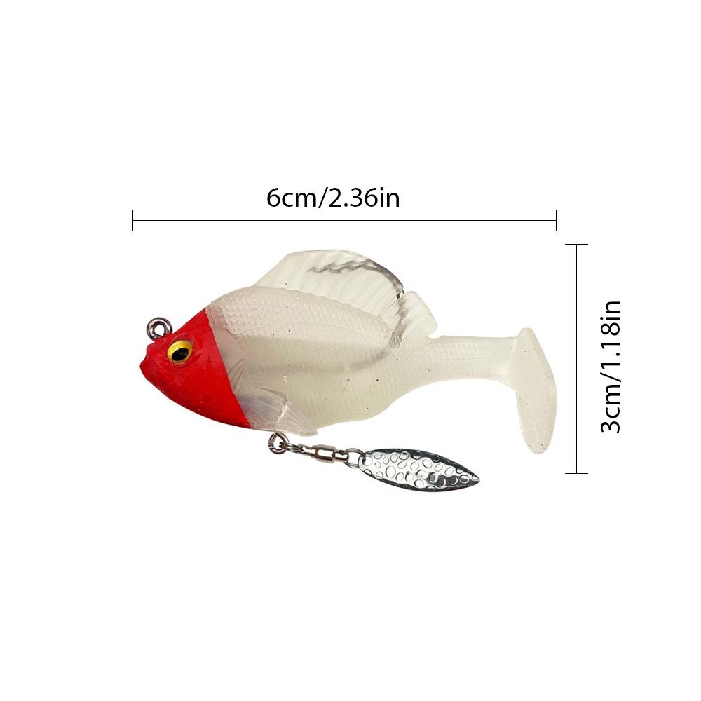 6개입 소프트 낚시 미끼, 사전 조립된 지그 헤드 스윔 - Fishing Hook Weedless 리뷰 및 가격