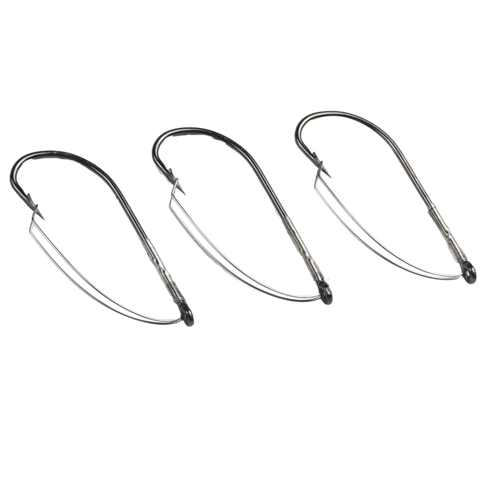 10개입 위드리스 바브드 배스 낚시 바늘, 싱글 웜 훅 - Fishing Hook Weedless 리뷰 및 가격