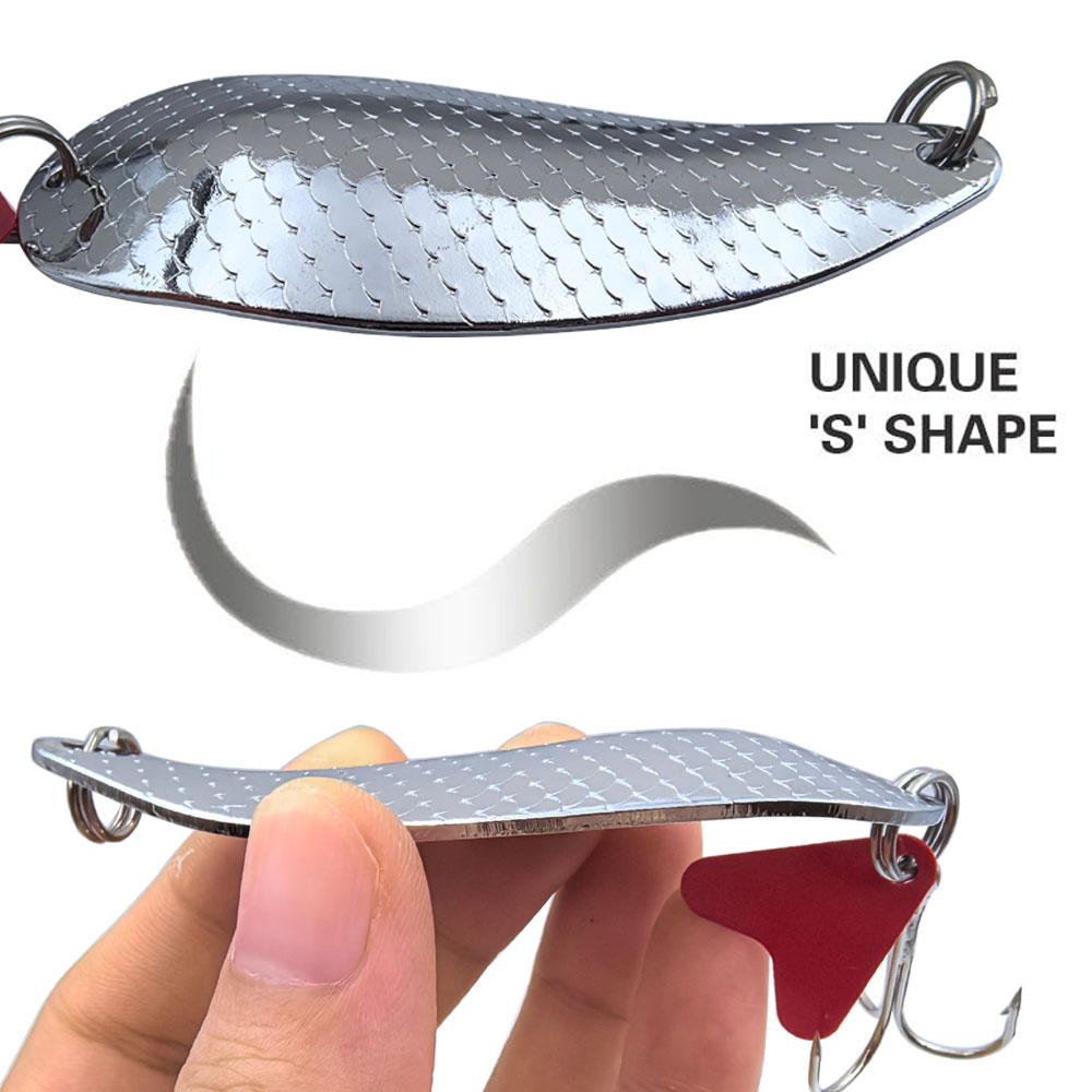 송어 낚시용 스푼 루어 실버 골드 스푼 트레블 훅 금속 - Fishing Hook Treble 리뷰 및 가격