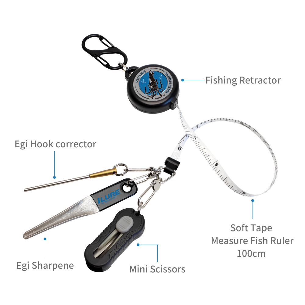 4in1 낚시 도구 세트: 100cm 줄자, 미니 낚싯 - Fishing Hook Sharpener 리뷰 및 가격