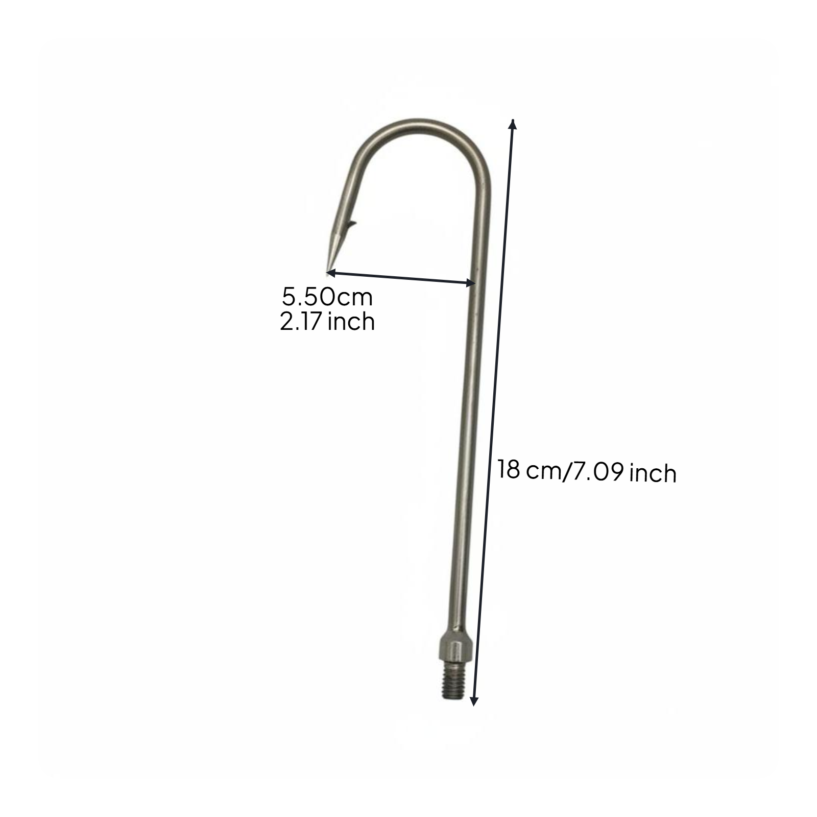 스테인리스 가프 낚시 바늘, 헤비 듀티 스틸 훅 M8  - Fishing Hook Stainless Steel 리뷰 및 가격